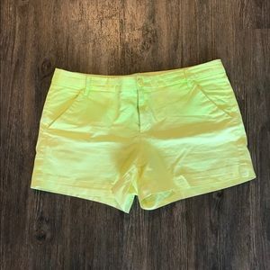 Gap neon yellow short